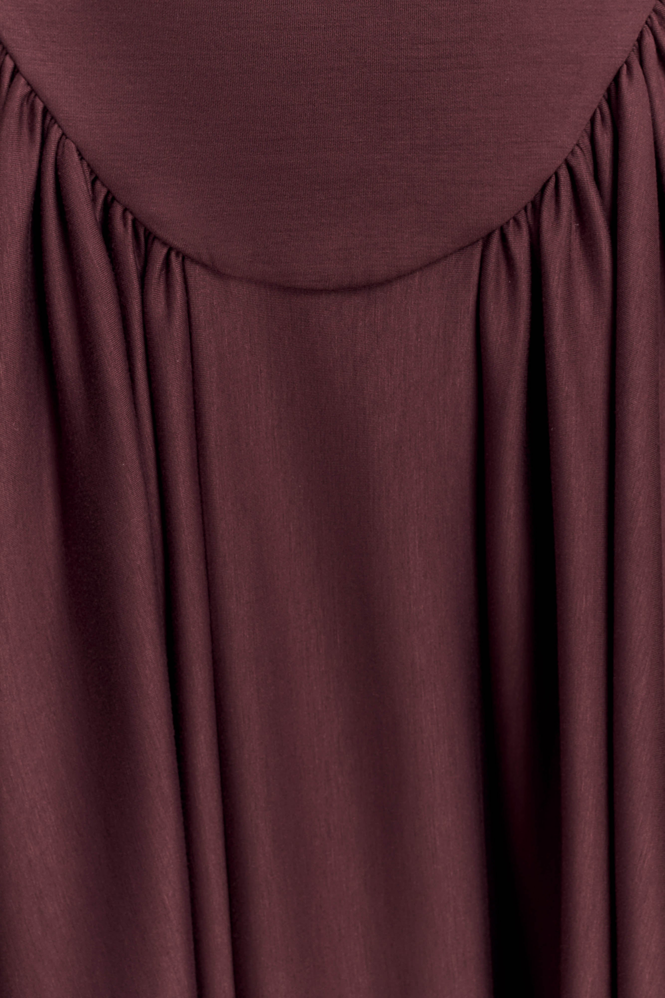 Angelina Scuba Halter Midi Dress - Chocolate