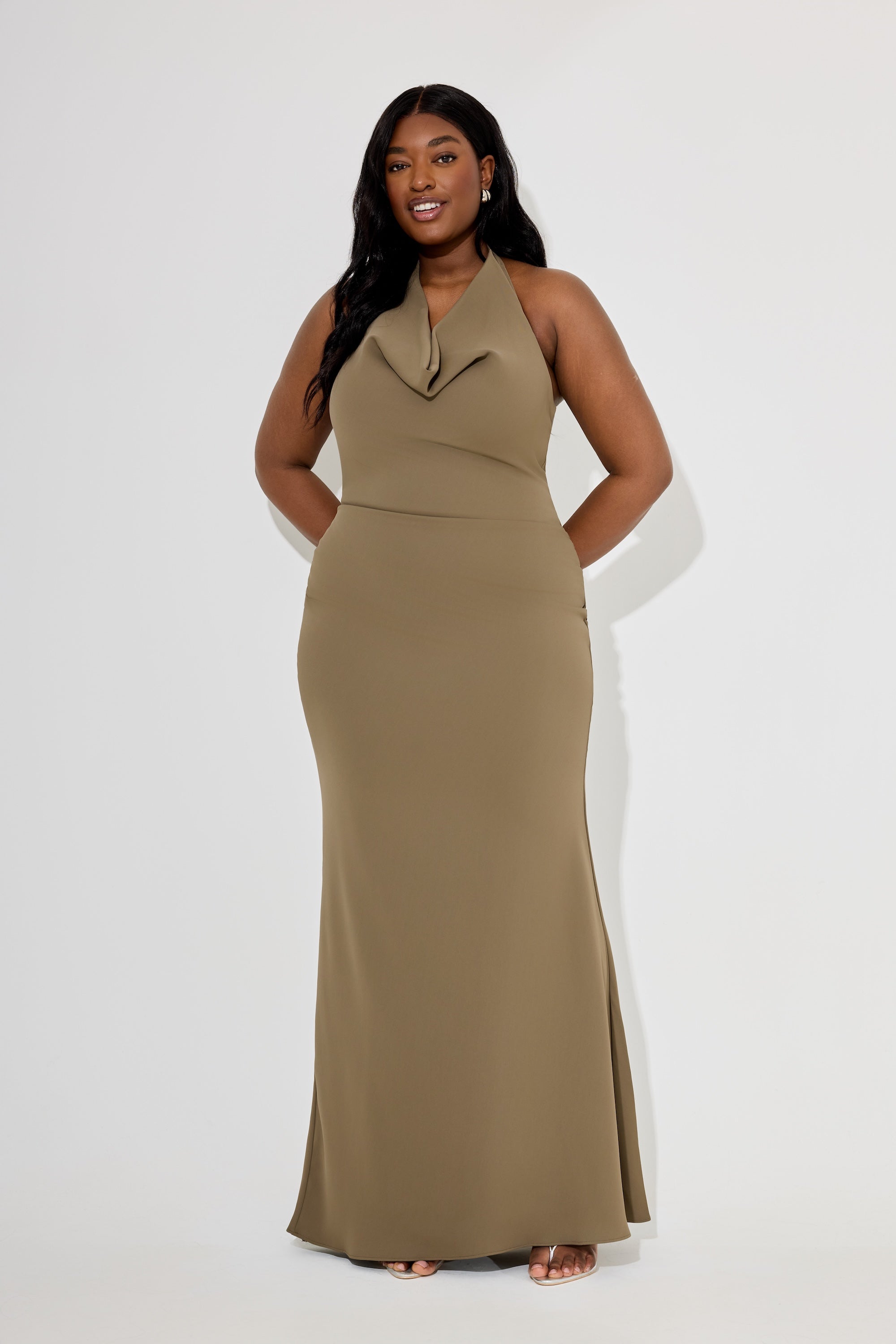 Cowl Neck Maxi Dress
