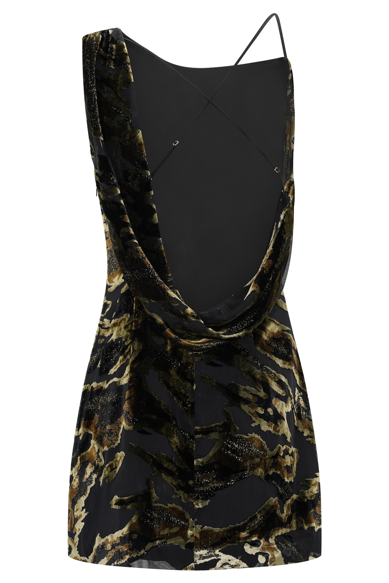 Ayana Cross Back Mini Dress - Velvet Burnout