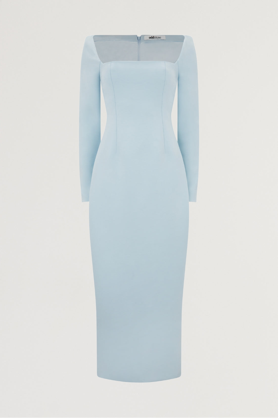 Framed Neckline Maxi Dress