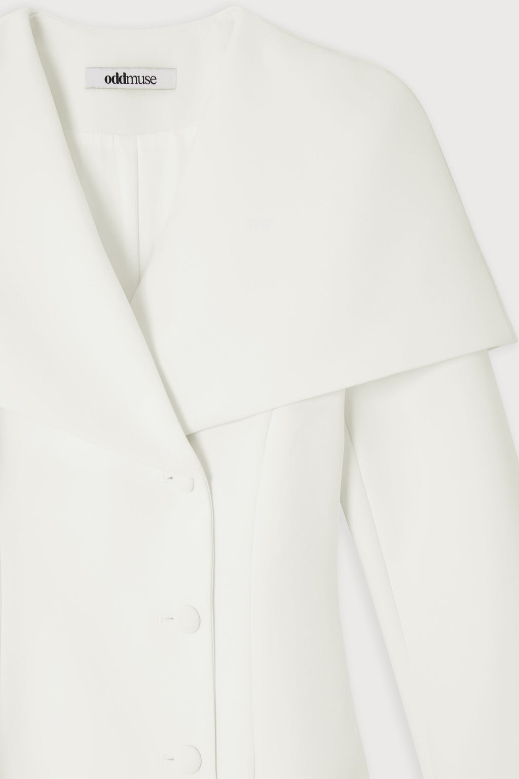 Statement Collar Midi Dress