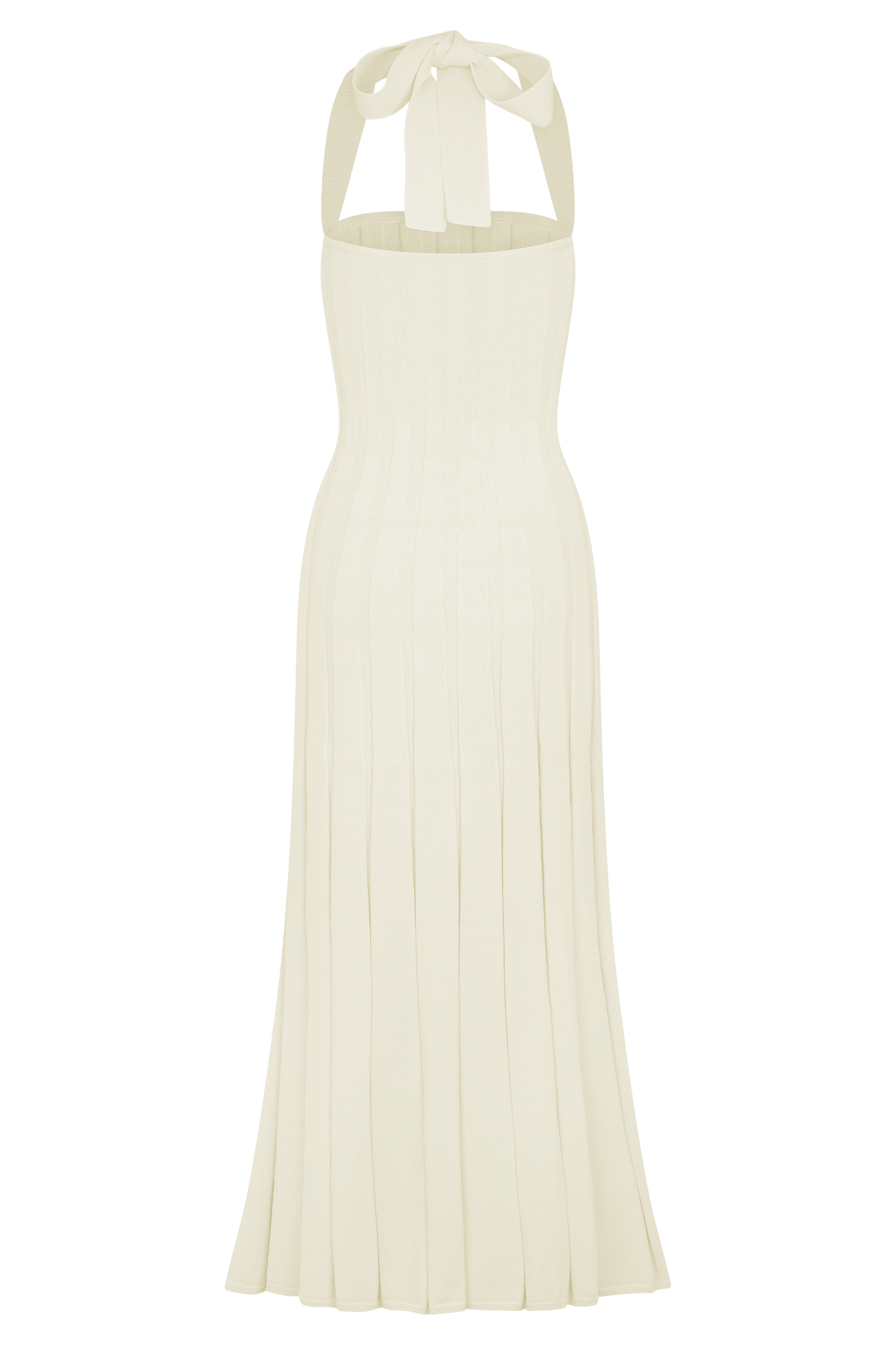 Jacqui Halter Knit Midi Dress - Ivory