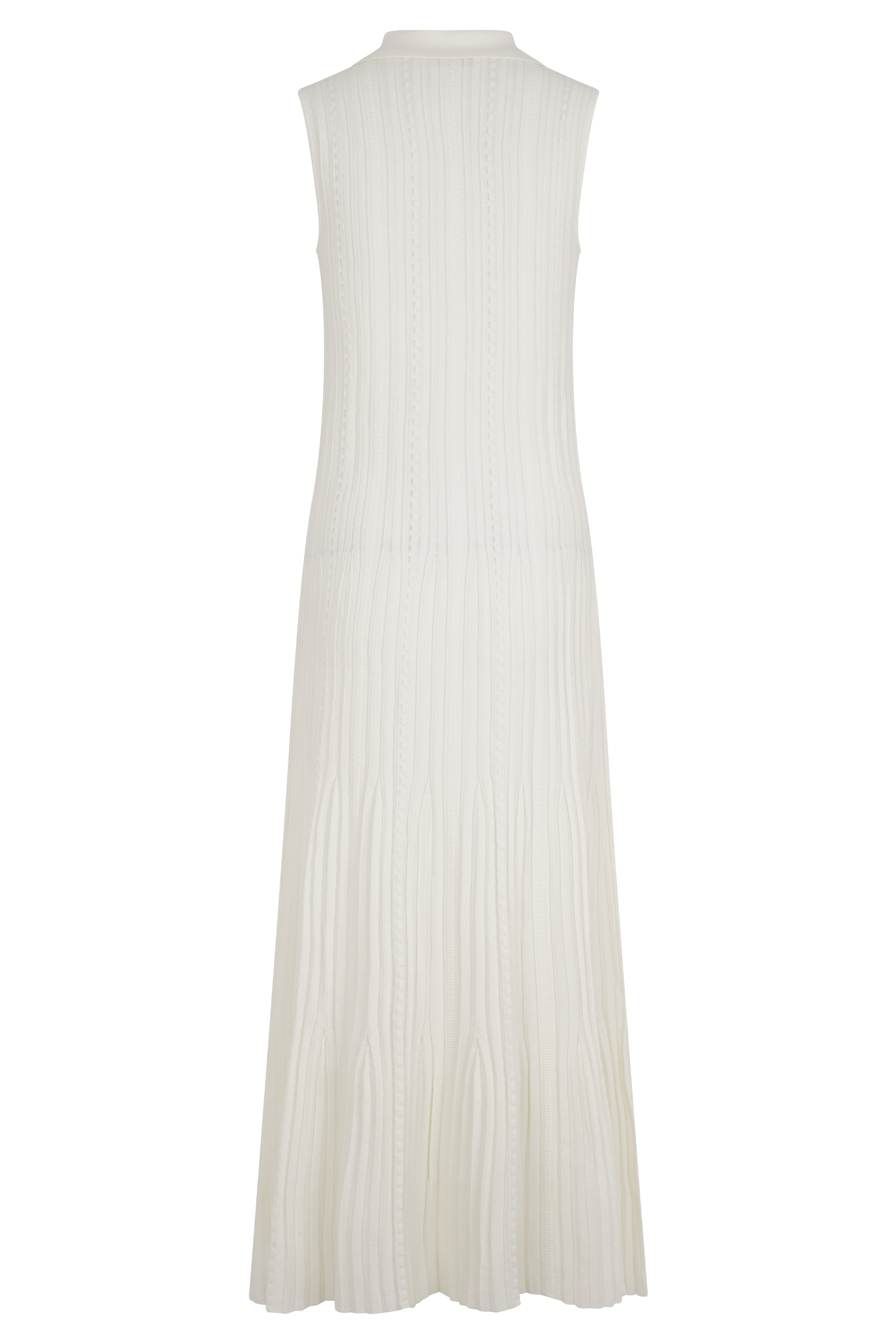 Margie Sleeveless Knit Midi Dress - White
