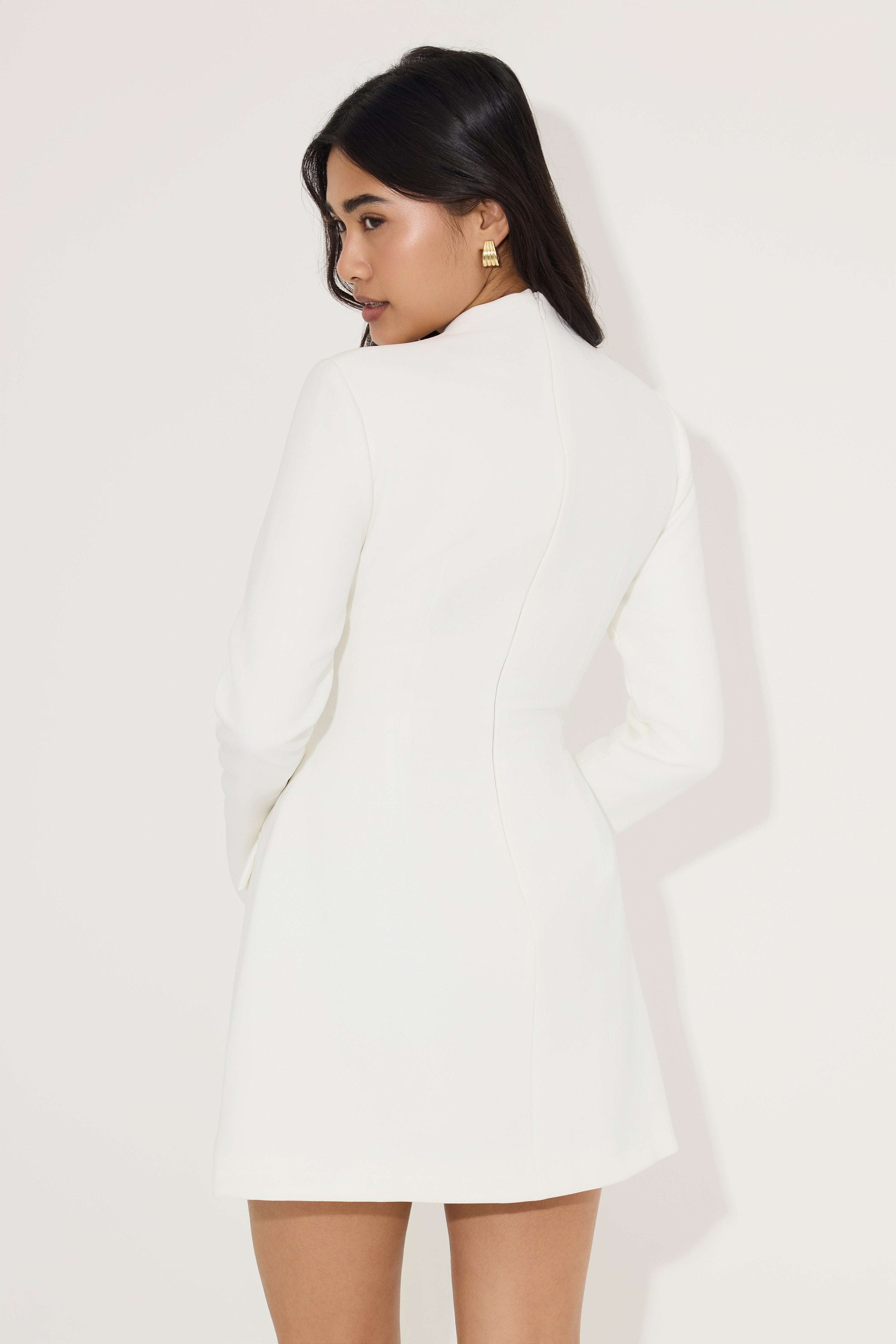 Split Sleeve Mini Dress